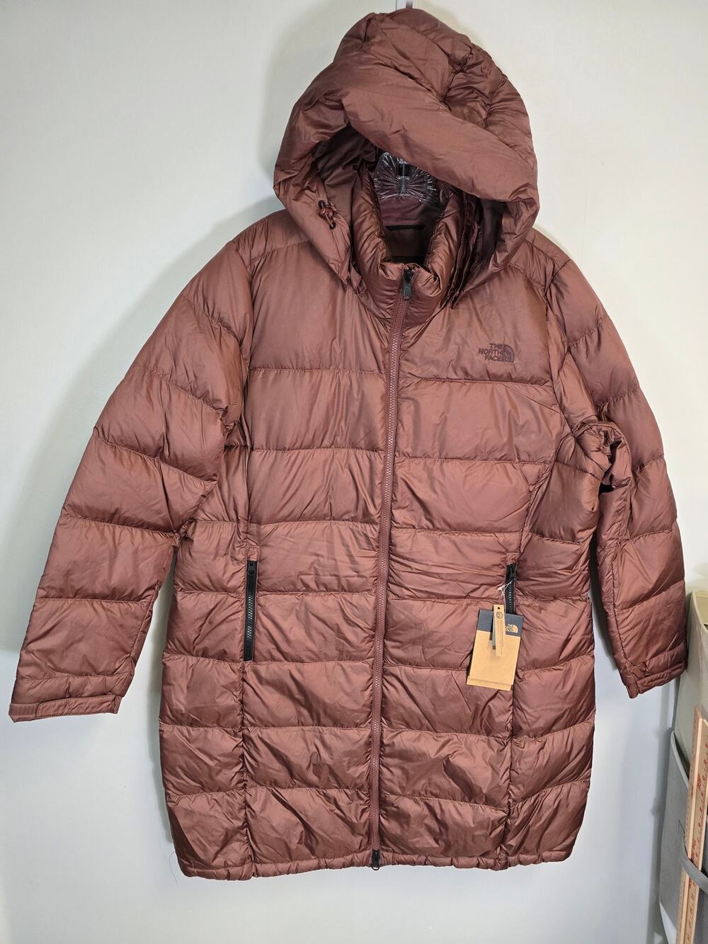 The North Face Wms Metropolis Parka III down coat Marron size 2x BNWT MSRP $299